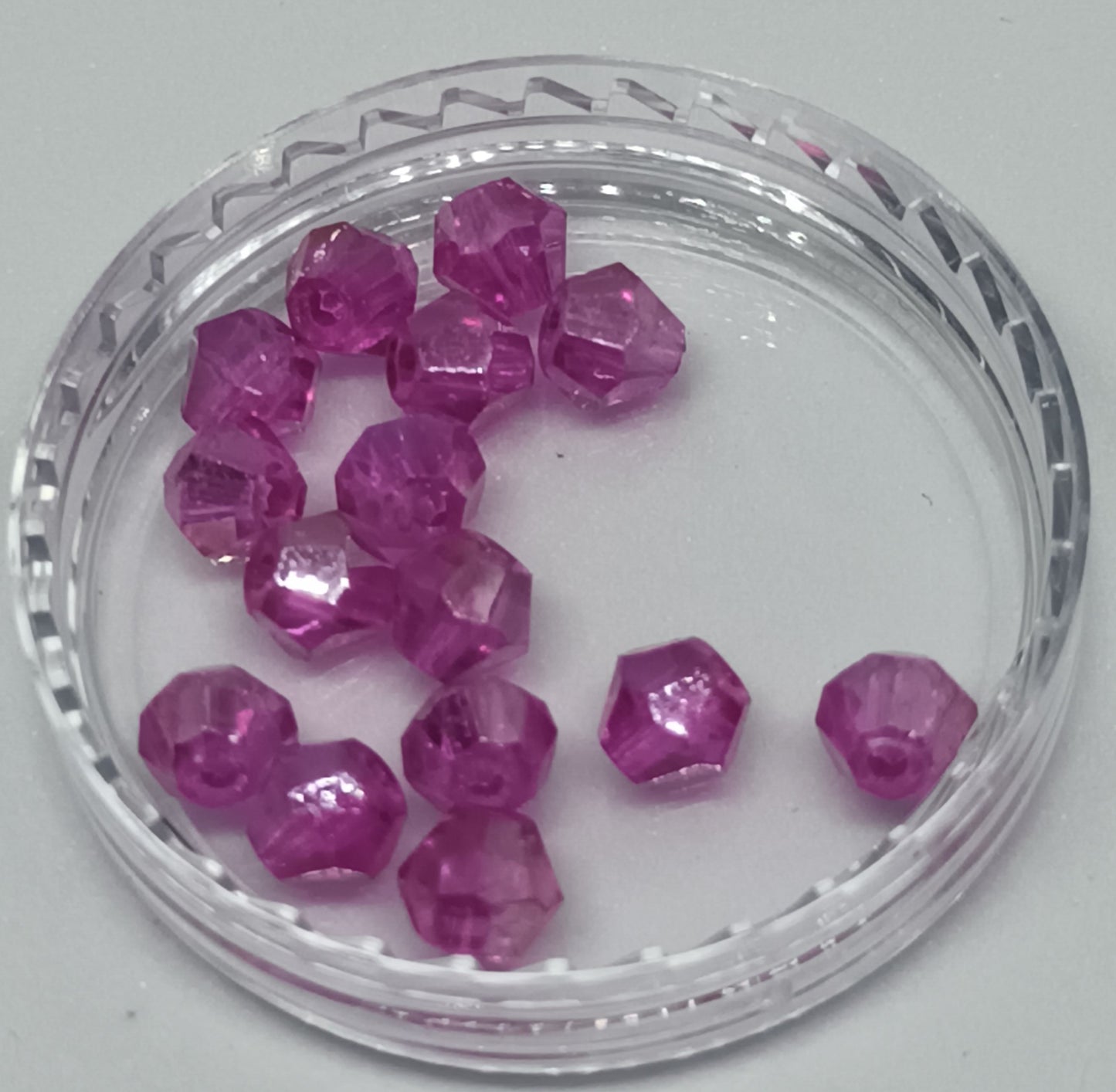 Bicones 4mm Tr Fucsia