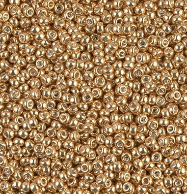 Seed beads 15/0 Gold