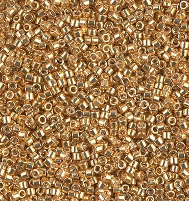 Delica beads 11/0 Gold