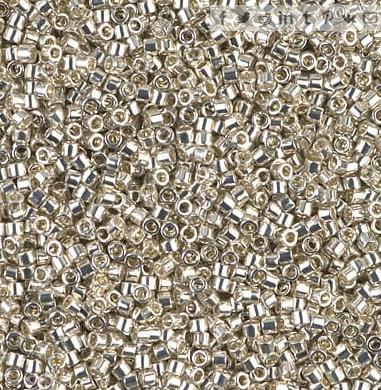 Delica beads 11/0 Silver